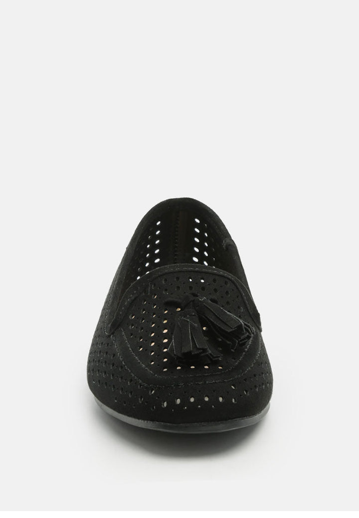 Feet Nest Perforated Microfiber Loafer-3
