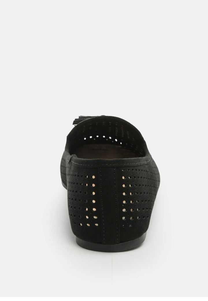 Feet Nest Perforated Microfiber Loafer-4