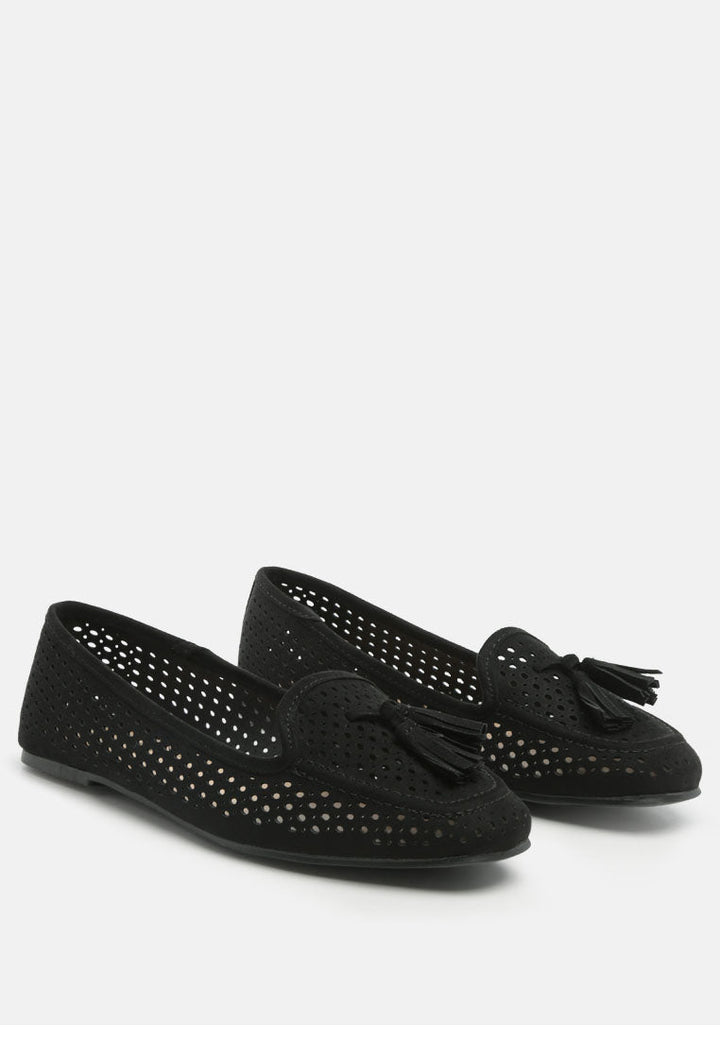 Feet Nest Perforated Microfiber Loafer-1