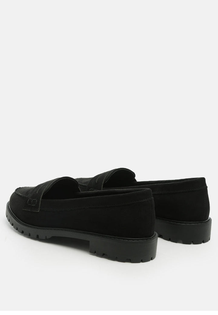 Feet Nest Perforated Microfiber Loafer-2