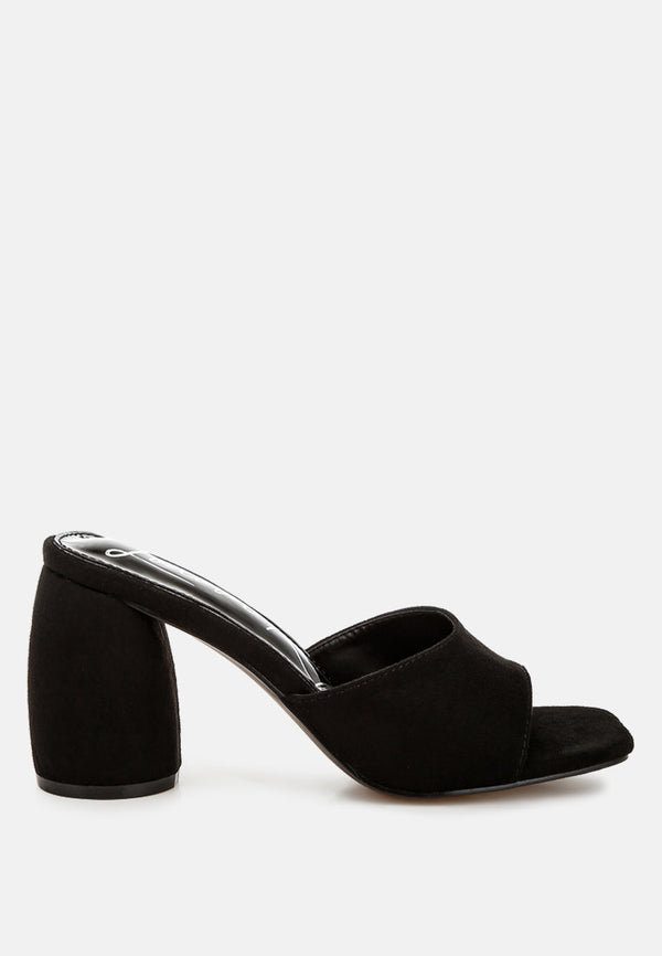 Bumblin Round Heel Micro Suede Sandals-5