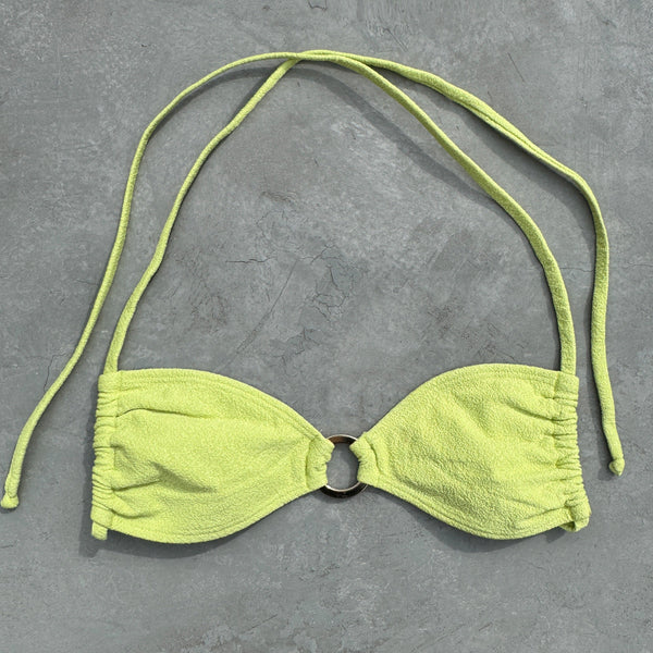Seashore Textured Citrus Kayla Bikini Top-0