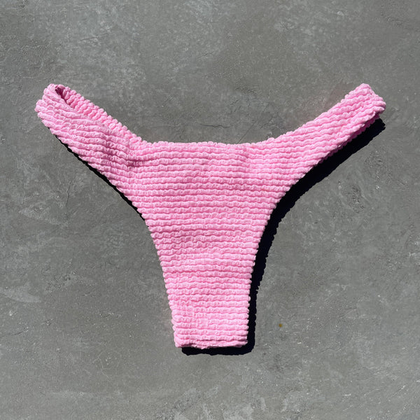 Pink Milk Shake Textured Bia Bikini Bottom-0