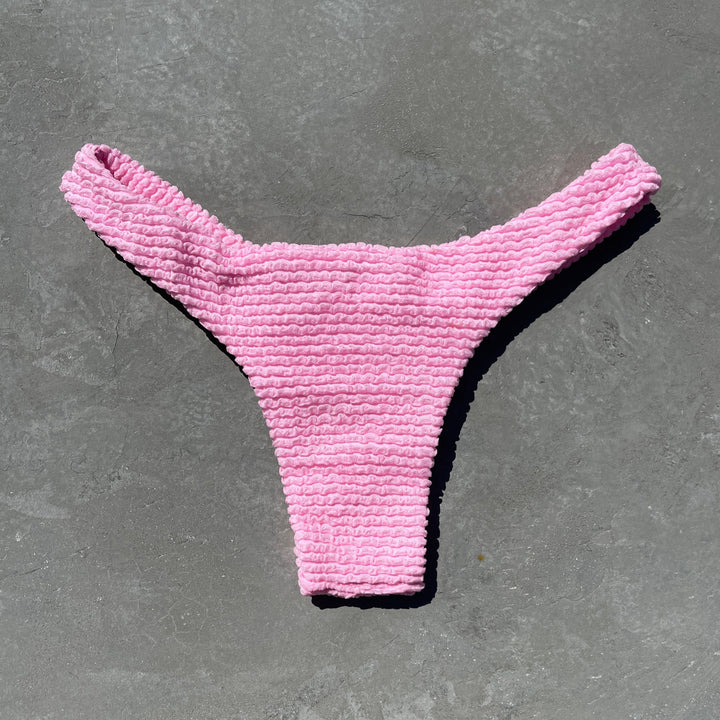 Pink Milk Shake Textured Bia Bikini Bottom-0