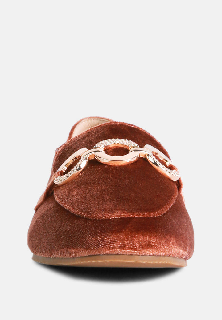 Velvet Metal Show Detail Loafers-3