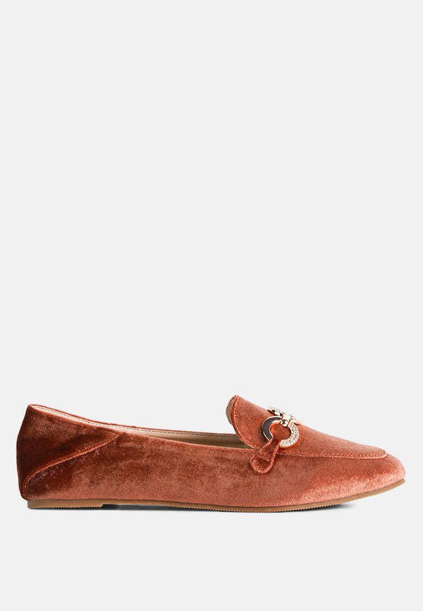 Velvet Metal Show Detail Loafers-0