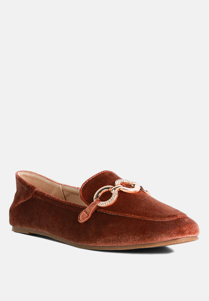 Velvet Metal Show Detail Loafers-1