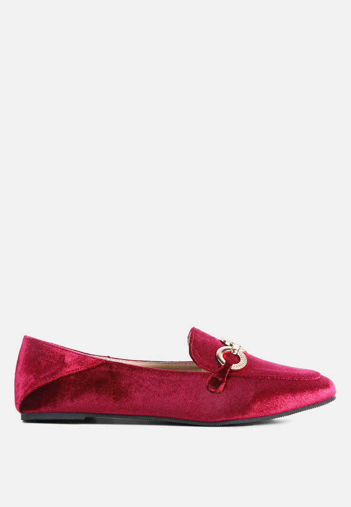 Velvet Metal Show Detail Loafers-5