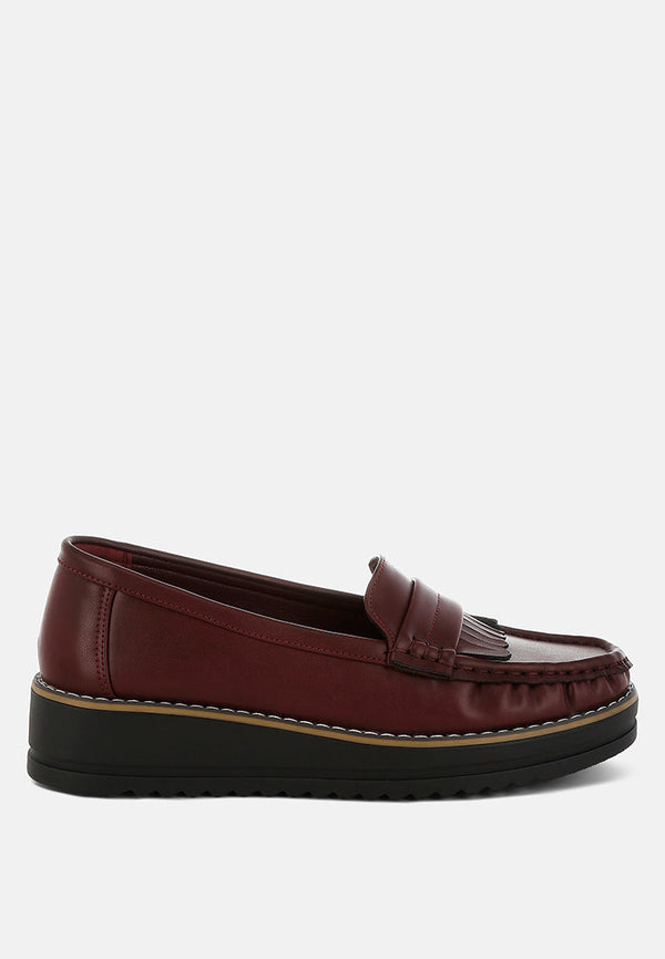 Croyda Fringed Nubuck Loafers-0