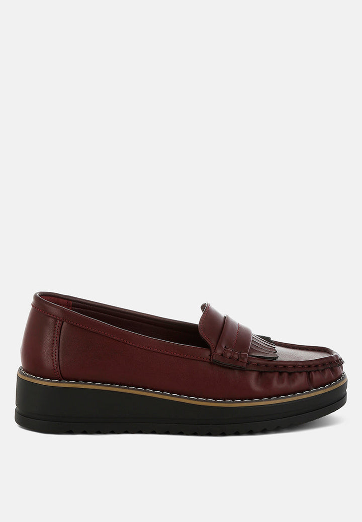 Croyda Fringed Nubuck Loafers-0