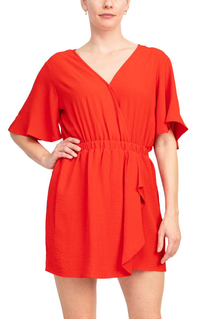 Emma & Michele V-Neck Romper-1