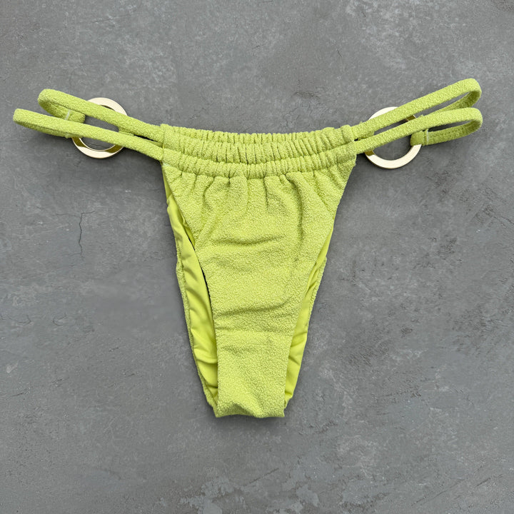 Seashore Textured Citrus Kayla Bikini Bottom-1