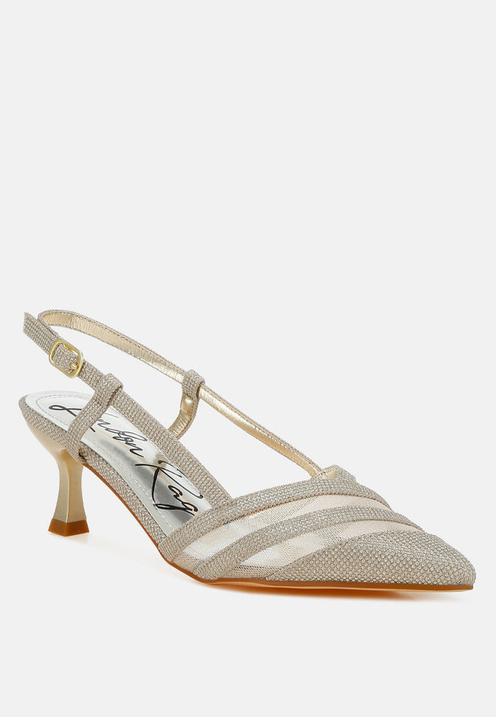 Daldra Kitten Heel Slingback Sandals-1