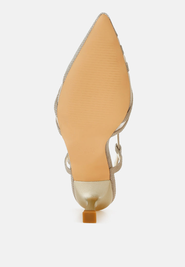 Daldra Kitten Heel Slingback Sandals-4