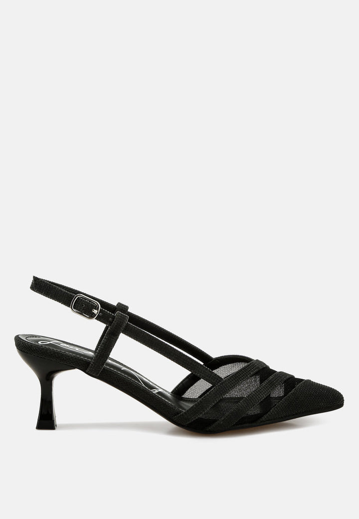 Daldra Kitten Heel Slingback Sandals-6