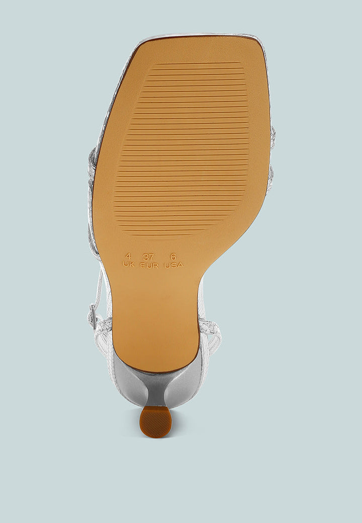 Deacon Faux Leather Strappy Sandals-4