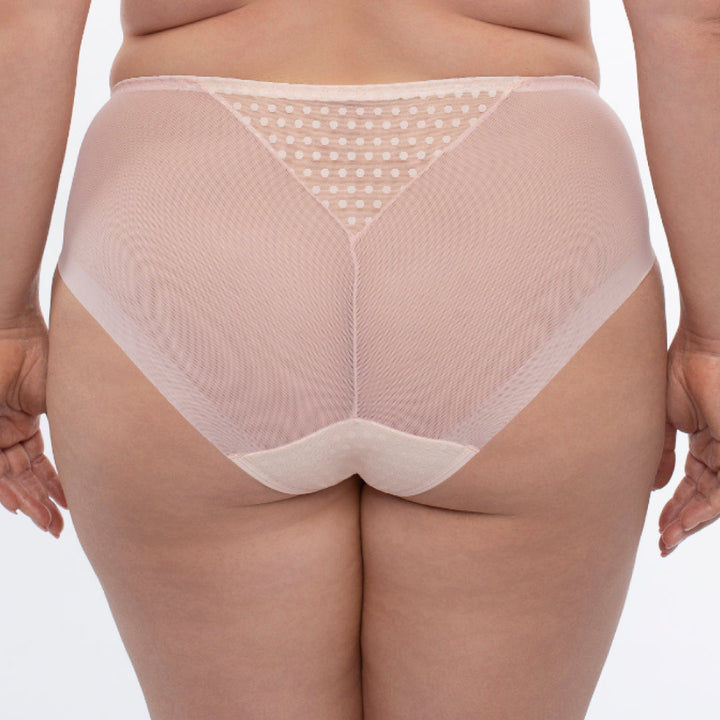 Sheer Mesh Tulle Embroidered Brief Panty Donna-1