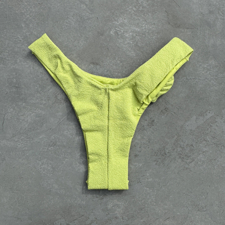 Seashore Textured Citrus Bia Flower Bikini Bottom-1
