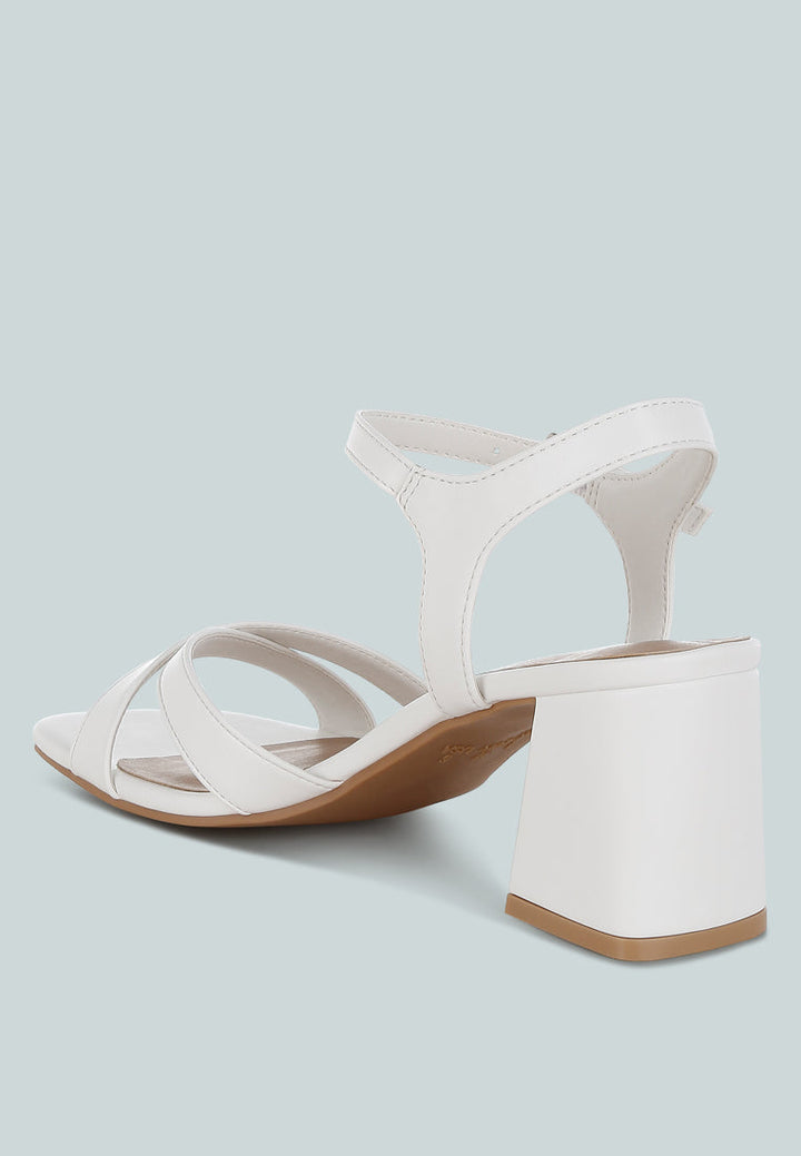 Edessa Square Toe Block Heel Sandals-2