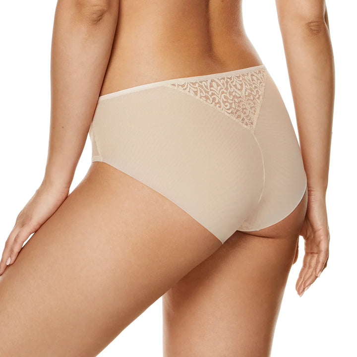 Semi Sheer Lace Bikini Panty Gorteks Gabi Beige-1