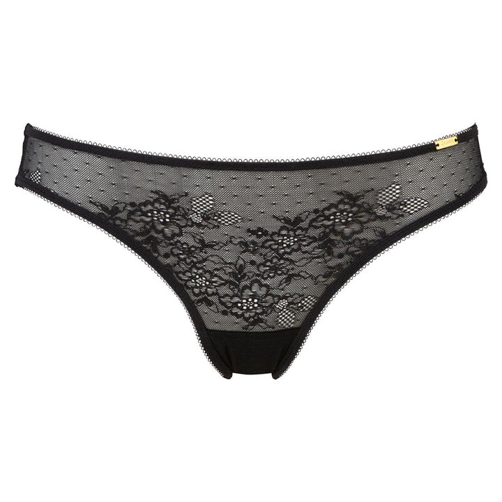 Gossard Glossies Lace Black Bikini Panty-4
