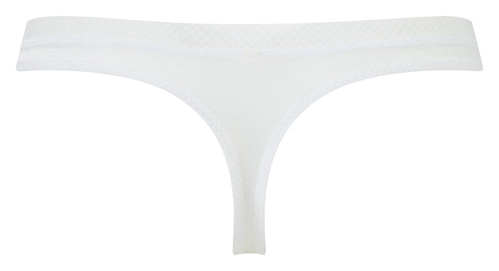 Sheer See Through Thong Panty Gossard Glossies White-3