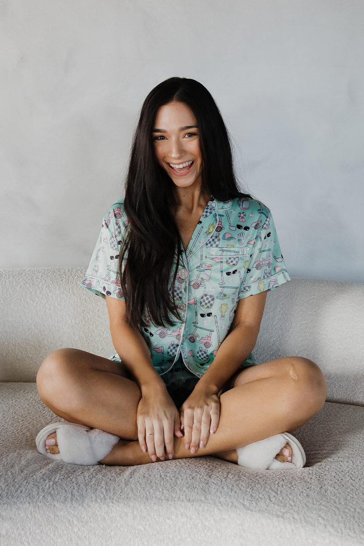 Golf Icons Satin Pajamas-4