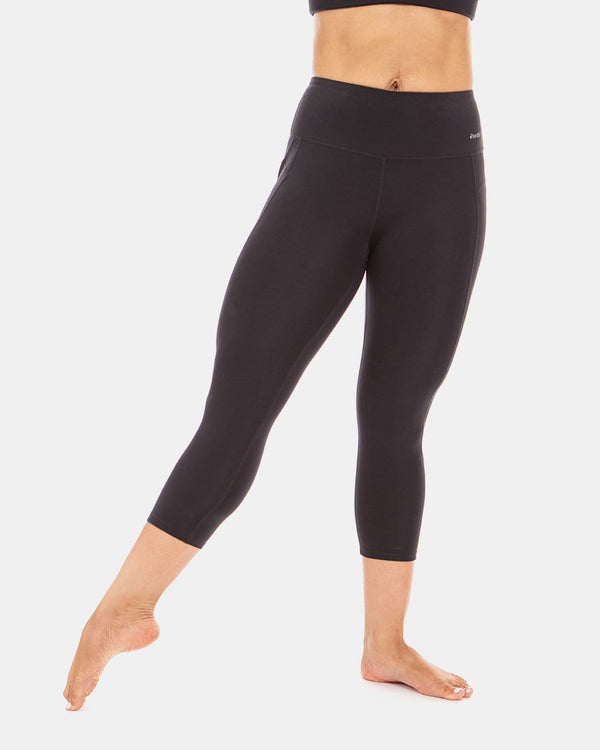 Squeeze Play High-Waist Capri – Booya Black-0