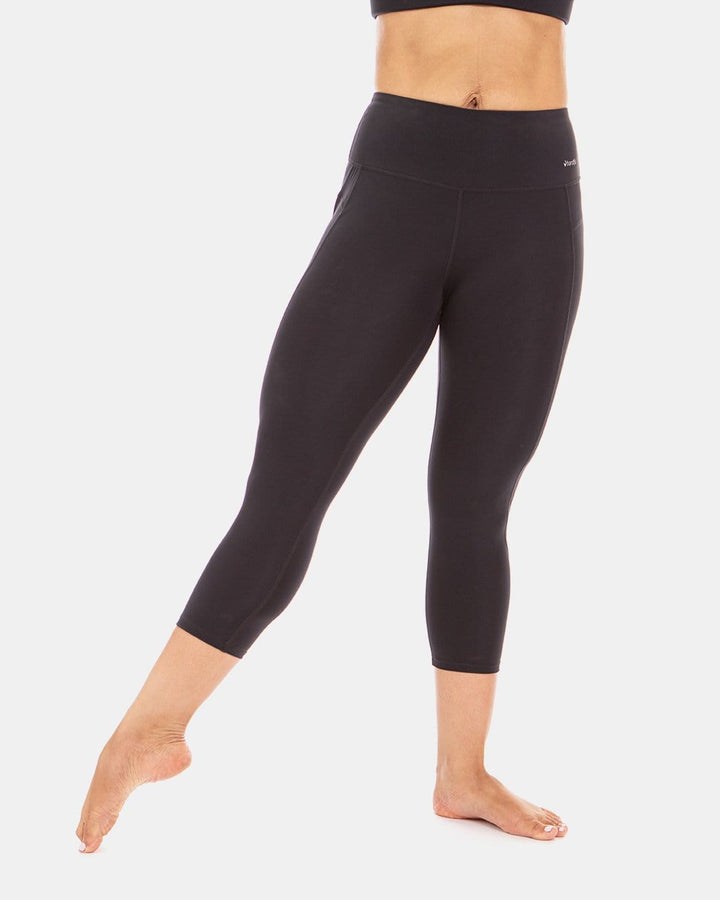 Squeeze Play High-Waist Capri – Booya Black-0