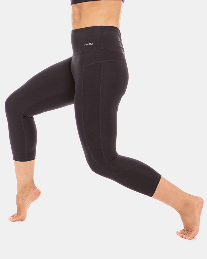 Squeeze Play High-Waist Capri – Booya Black-3