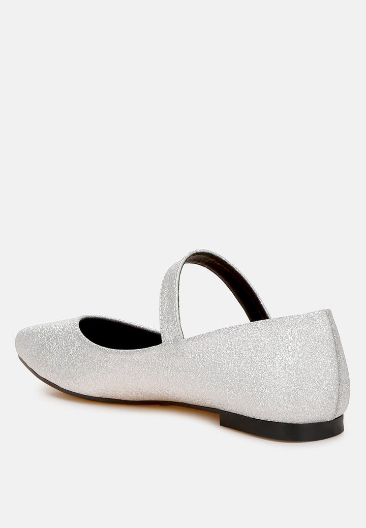 Herma Glitter Pin Buckle Ballerinas-2