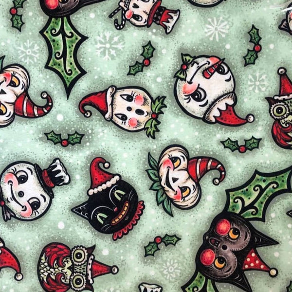 Spooky Christmas Mint (Johanna Parker Exclusive) - High-quality Handcrafted Vibrant Leggings-0