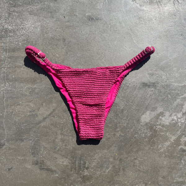 Lychee Martini Textured Tanga Bikini Bottom-0
