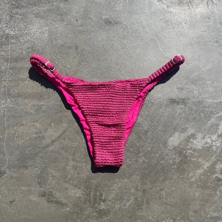 Lychee Martini Textured Tanga Bikini Bottom-0