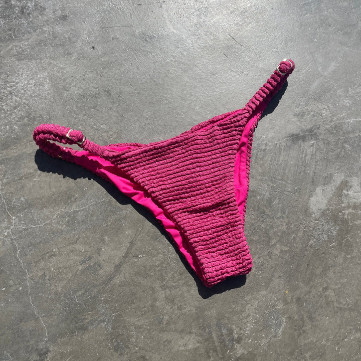 Lychee Martini Textured Tanga Bikini Bottom-1