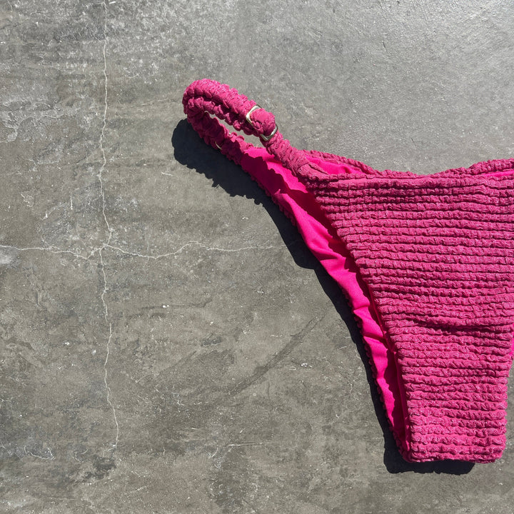 Lychee Martini Textured Tanga Bikini Bottom-2