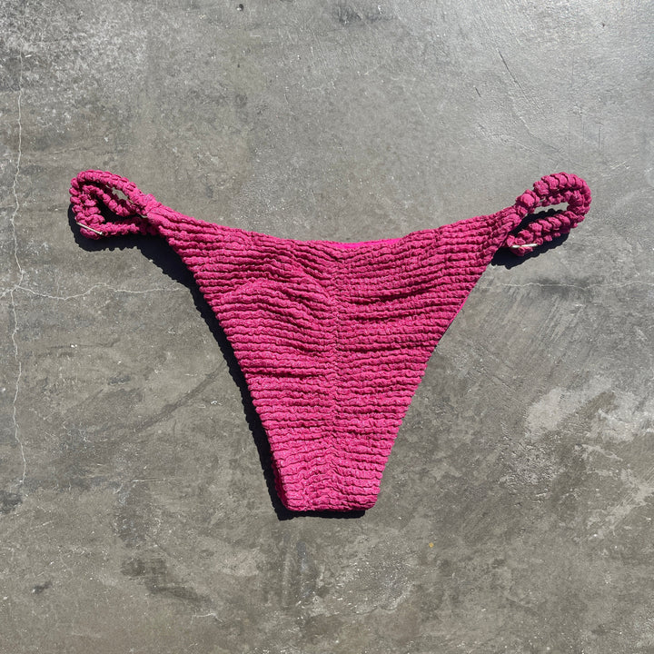 Lychee Martini Textured Tanga Bikini Bottom-3
