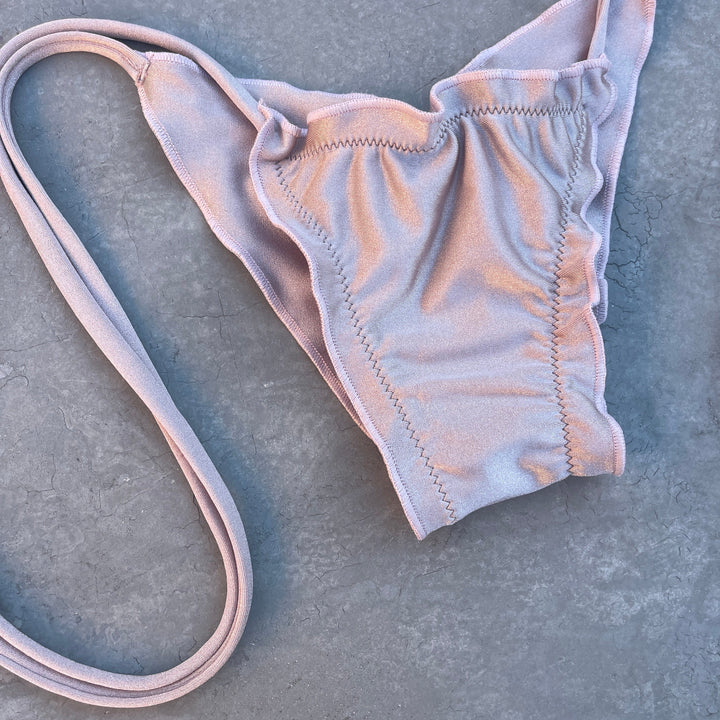 Champagne Sand Ripple Side Tie Bikini Bottom-2