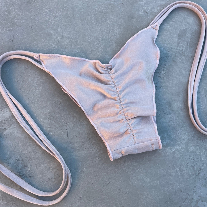 Champagne Sand Ripple Side Tie Bikini Bottom-3
