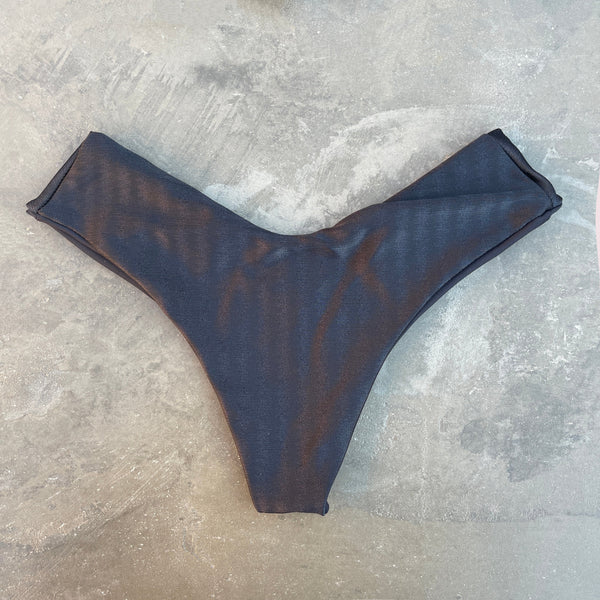Black Striped Hang Glider Bikini Bottom-0