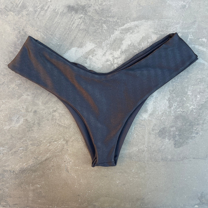 Black Striped Hang Glider Bikini Bottom-1