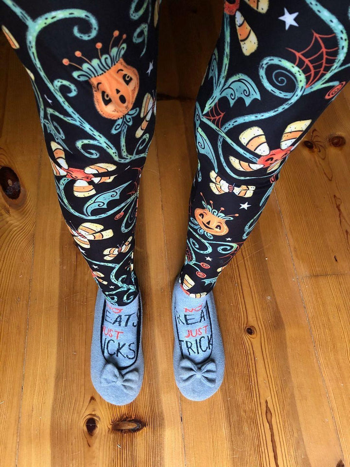Spooky Sweet Garden (Johanna Parker Exclusive) - High-quality Handcrafted Vibrant Leggings-2
