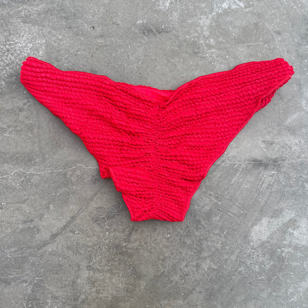 Mexican Chili Red Lili Ripple Bikini Bottom-0