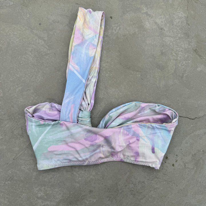 Rainbow Blossom Greek Bikini Top-1
