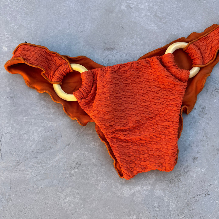 Sunkissed Amber Lili Ripple with 2 Rings Bikini Bottom-1