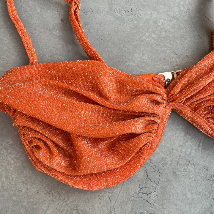 Orange Sparkle Haven Bikini Top-2