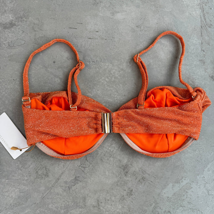 Orange Sparkle Haven Bikini Top-1