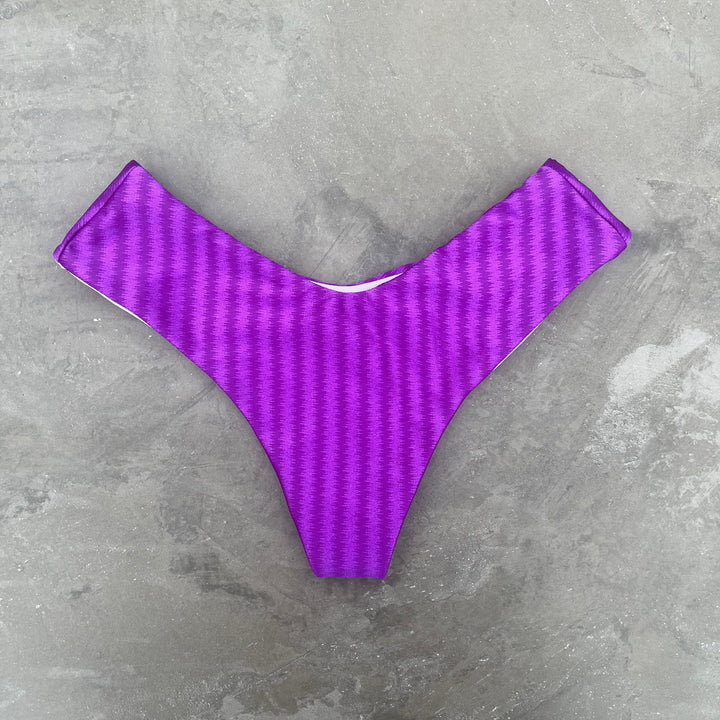 Purple Striped Hang Glider Bikini Bottom-0