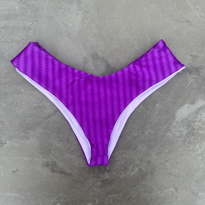 Purple Striped Hang Glider Bikini Bottom-2