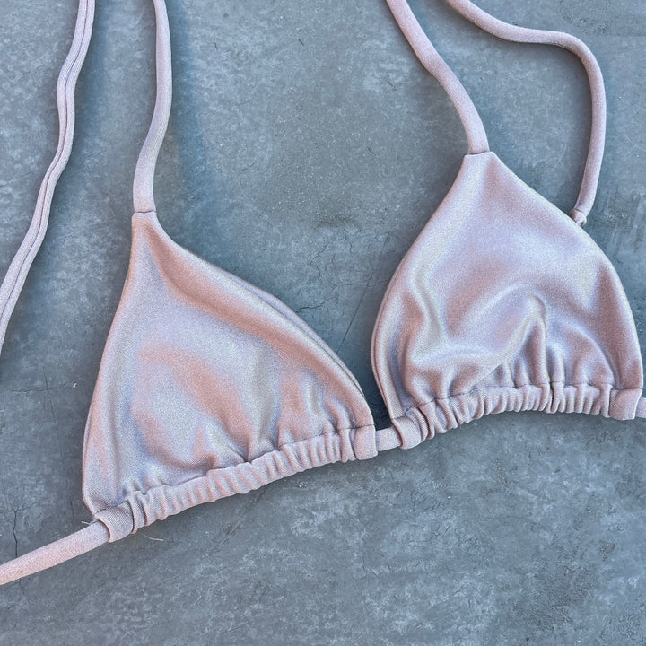 Champagne Sand Triangle Bikini Top-1